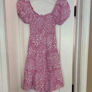 Pink Paisley Summer Cute Dress